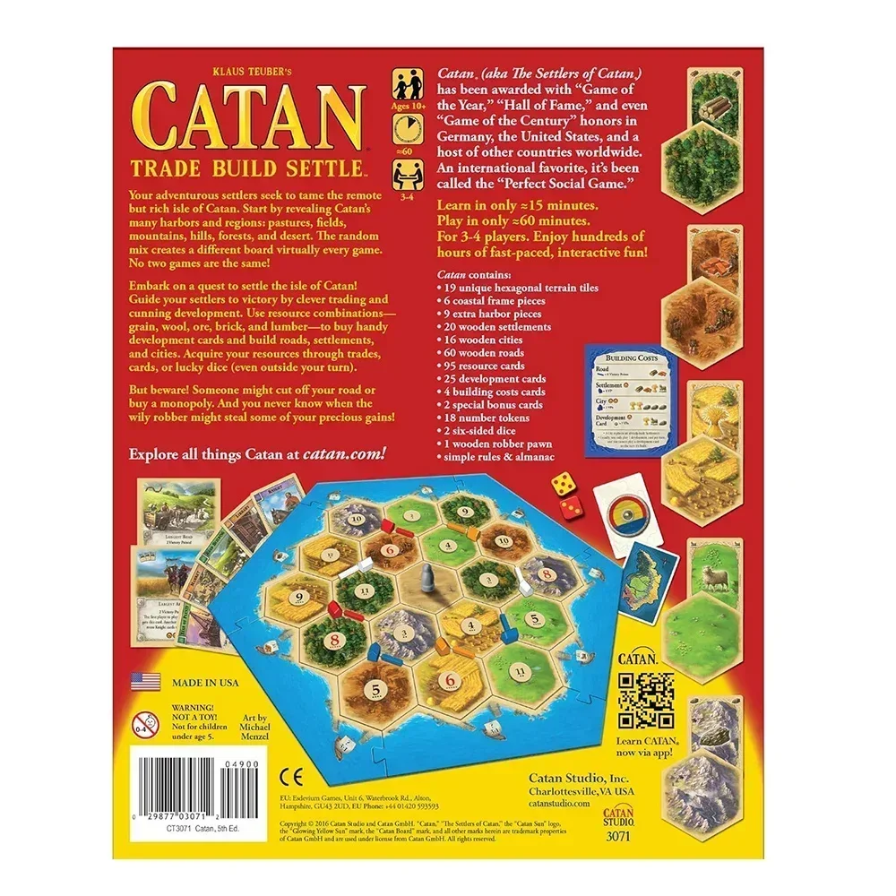 Catan Board Game Puzzle Leisur - Board Game Catan 评论和价格